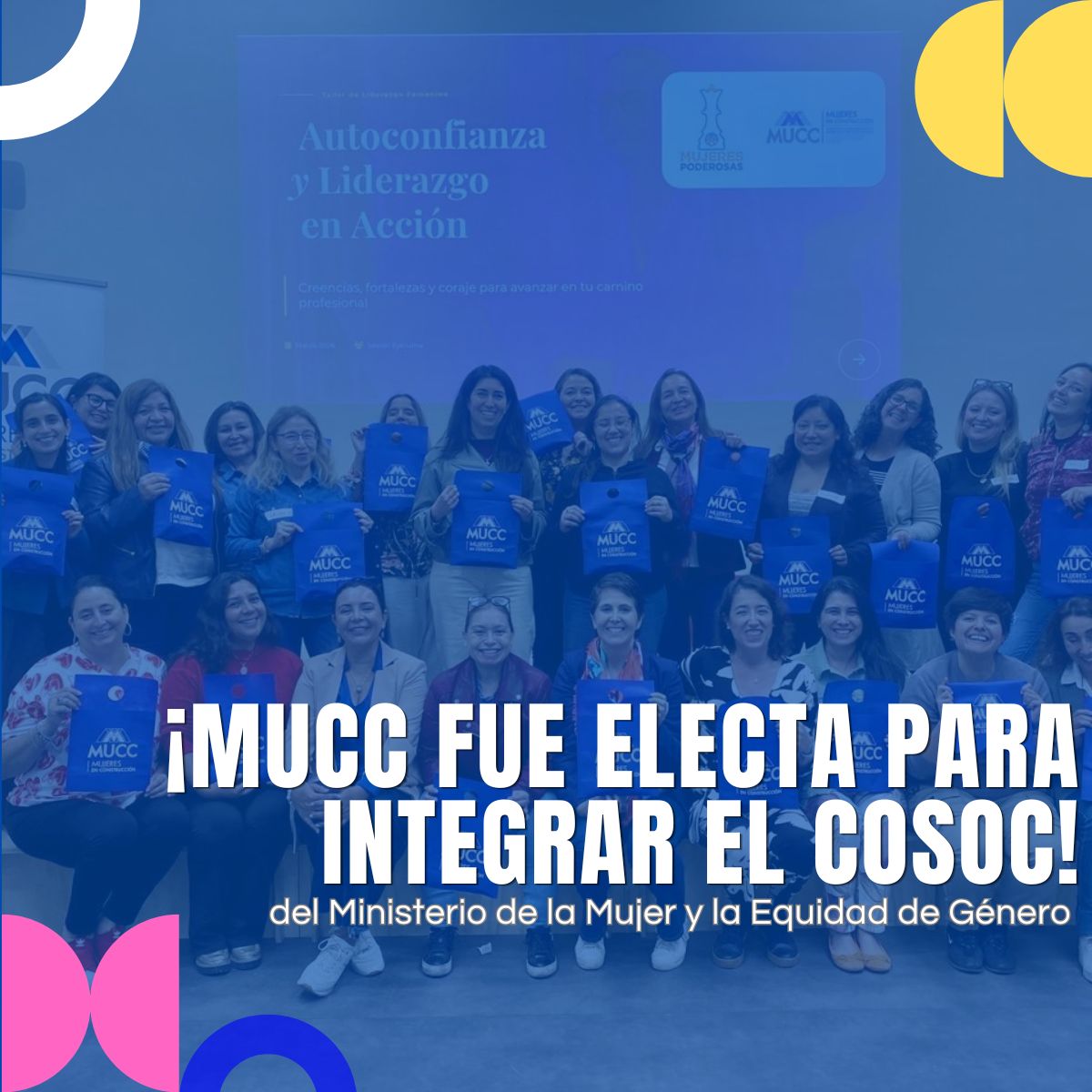 Mujeres en Construcción fue electa para integrar el COSOC del Ministerio de la Mujer y la Equidad de Género.